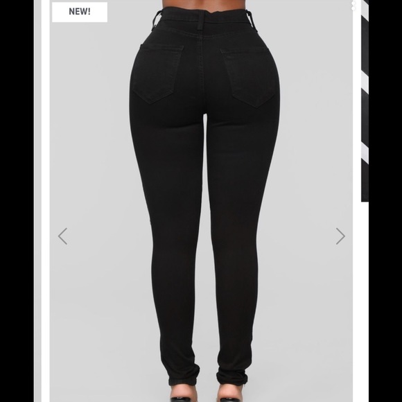 Fashionnova Glistening Jeans Black - Picture 2 of 3